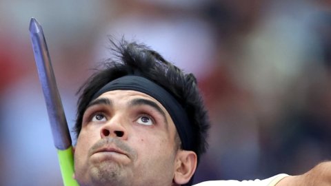 Saint-Denis: India's Neeraj Chopra during the men's javelin throw qualification at the 2024 Summer O