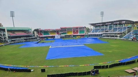 2nd Test: Toss delayed due to wet outfield