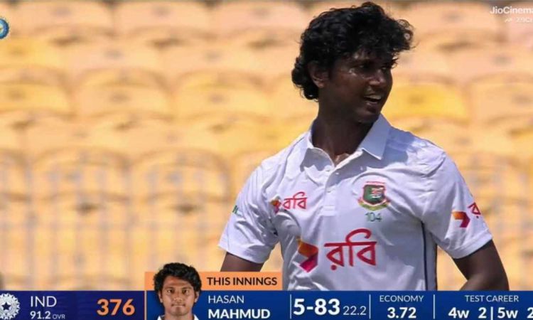 Hasan Mahmud becomes the first Bangladesh bowler to take five wicket haul in India