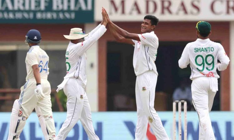 1st Test: India 176-6 Against Bangladesh After Hasan Takes Four Wickets