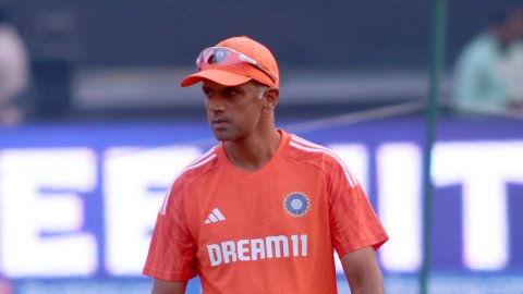 Ahmedabad: Indian players during a practice session ahead of the ICC Men’s Cricket World Cup 2023 fi