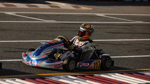 Atiqa Mir takes pole position in IAME Pre-Season Cup 2024 karting