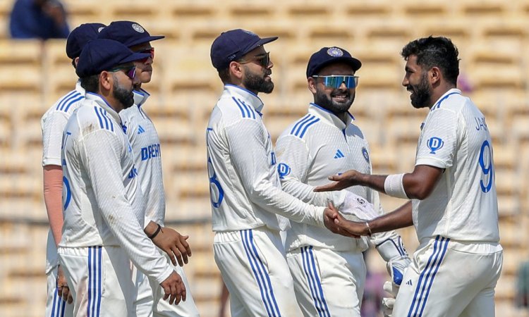 Chennai : Second day of the first Cricket Test Match Between India And Bangladesh