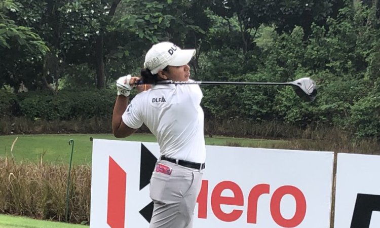 Golf: Vidhatri overcomes late triple bogey to share lead with Hitaashee in Leg 12 of WPGT