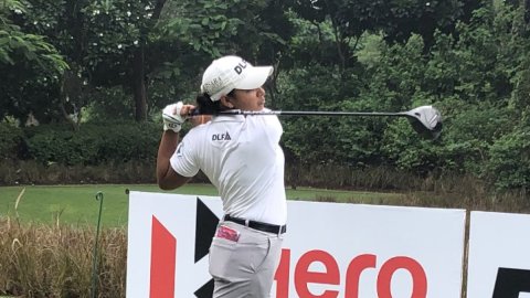 Golf: Vidhatri overcomes late triple bogey to share lead with Hitaashee in Leg 12 of WPGT