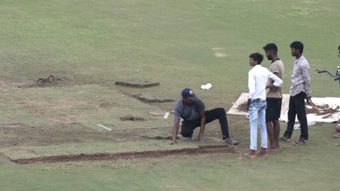 Greater Noida : Test Cricket Match Between Afghanistan And New Zealand