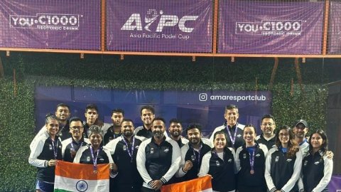 Indian team claims maiden bronze medal in Asia Pacific Padel Cup played in Bali, Indonesia, from Sep