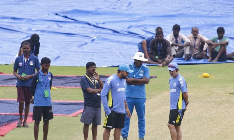 Kanpur: Team India's practice session ahead of the second Test cricket match against Bangladesh