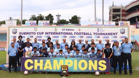 Manipur’s T.G English School clinch 63rd Subroto Cup Junior Boys title