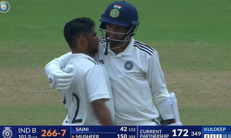 205 runs by Musheer Khan & Navdeep Saini is the highest 8th-wicket partnership in the Duleep Trophy