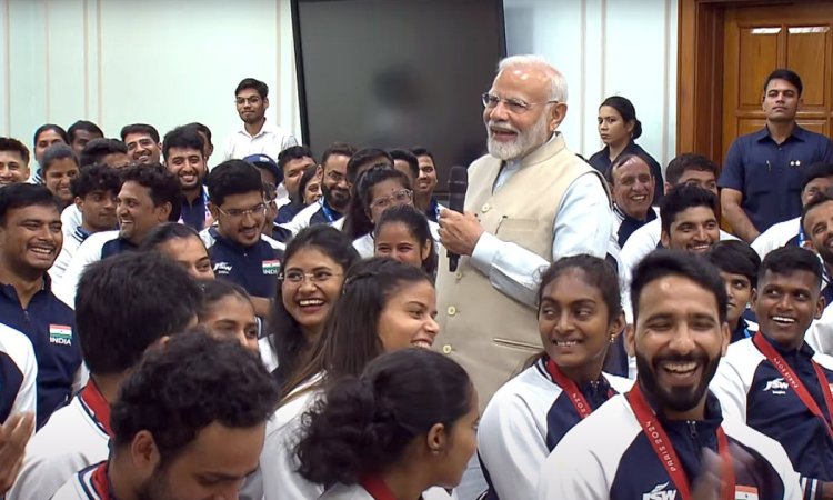 Paris Paralympics: PM Modi meets Indian Para-athletes at his residence