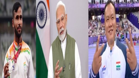 PM Modi applauds Praveen Kumar, Hokato Sema for Paralympics medals (Ld)