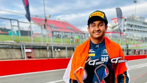 Sai Sanjay teams up with Callum Davies for a stunning podium position in British GT Championship's G