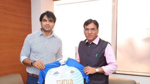 Two-time Olympic medallist Neeraj Chopra meets Sports Minister