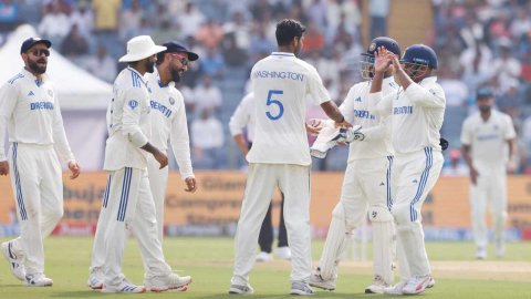  New Zealand 201-5 at Tea on day 1 of second test vs India