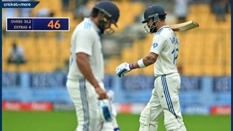 IND vs NZ: टीम इंडिया ने 46 रन पर आउट होकर बनाया शर्मनाक रिकॉर्ड, 91 साल में पहली बार हुआ ऐसा 