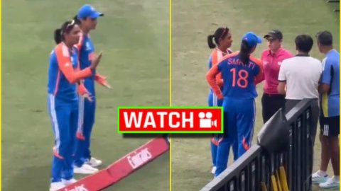 हरमनप्रीत कौर को आया भयंकर गुस्सा, स्मृति मंधाना के साथ मिलकर LADY UMPIRE से की जमकर बहस; देखें VIDE