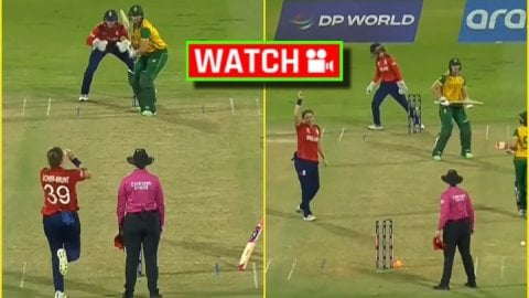 Sune Luus को किस्मत से मिला धोखा! T20 World Cup मैच में ऐसे हो गईं Run Out; देखें VIDEO