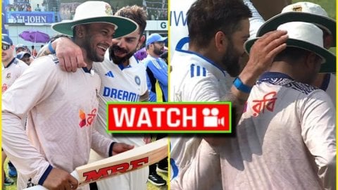 VIRAT KOHLI ने फिर जीता दिल, कानपुर टेस्ट के बाद शाकिब को दिया रिटायरमेंट गिफ्ट; देखें VIDEO