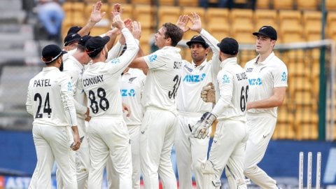 Bengaluru: Day 2 of the first cricket Test match between India and New Zealand