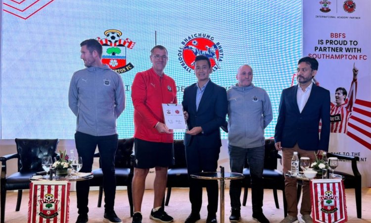 Bhaichung Bhutia's academy signs partnership with England's Southampton FC to develop football at gr