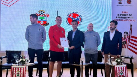 Bhaichung Bhutia's academy signs partnership with England's Southampton FC to develop football at gr