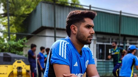 Colombo: India's Player's during a net session at R Premadasa Stadium