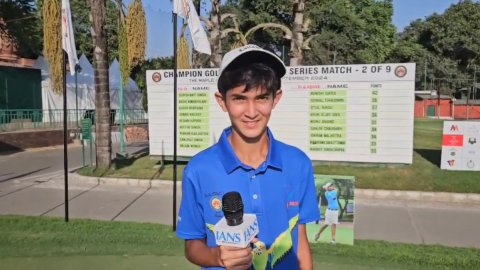 DGCL 2024: 12-yr-old Aditya Misra, the youngest participant, wants to become a pro golfer