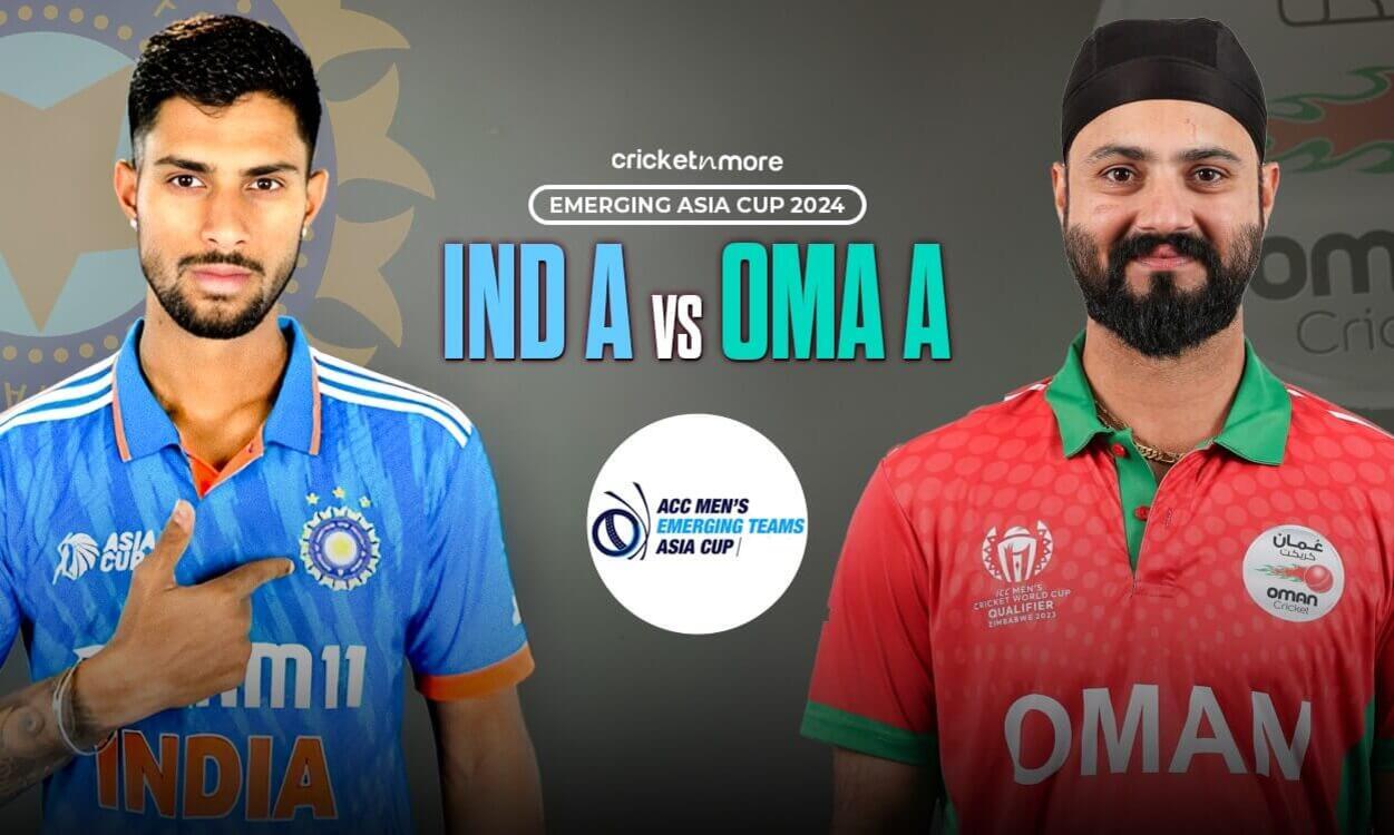 INDA vs OMN Dream11 Prediction Match 12, ACC Mens T20 Emerging Teams