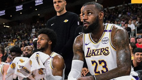 ‘Is this real?’: LeBron James reflects on sharing court with son Bronny