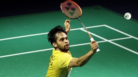 Mar 2019, New Delhi, Yonex-Sunrise India Open 2019, Parupalli Kashyap Vs Tanongsak Saensomboonsuk