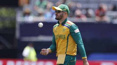 New York : ICC Men's T20 World Cup cricket match between South Africa and Bangladesh