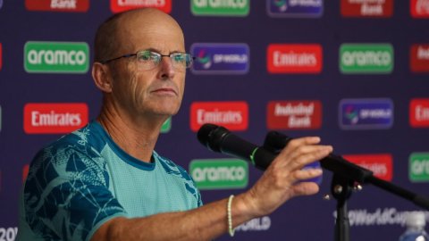 New York: Pakistan cricket team coach Gary Kirsten during a press conference ahead of the ICC T20 Wo