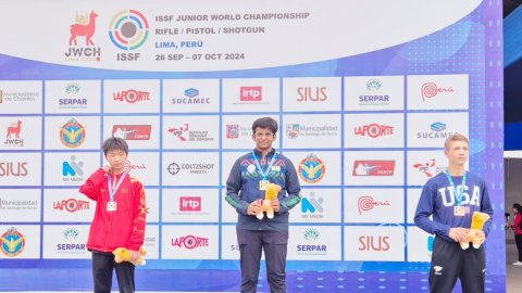 Shooting: Parth Rakesh Mane bags double gold at Lima Junior Worlds