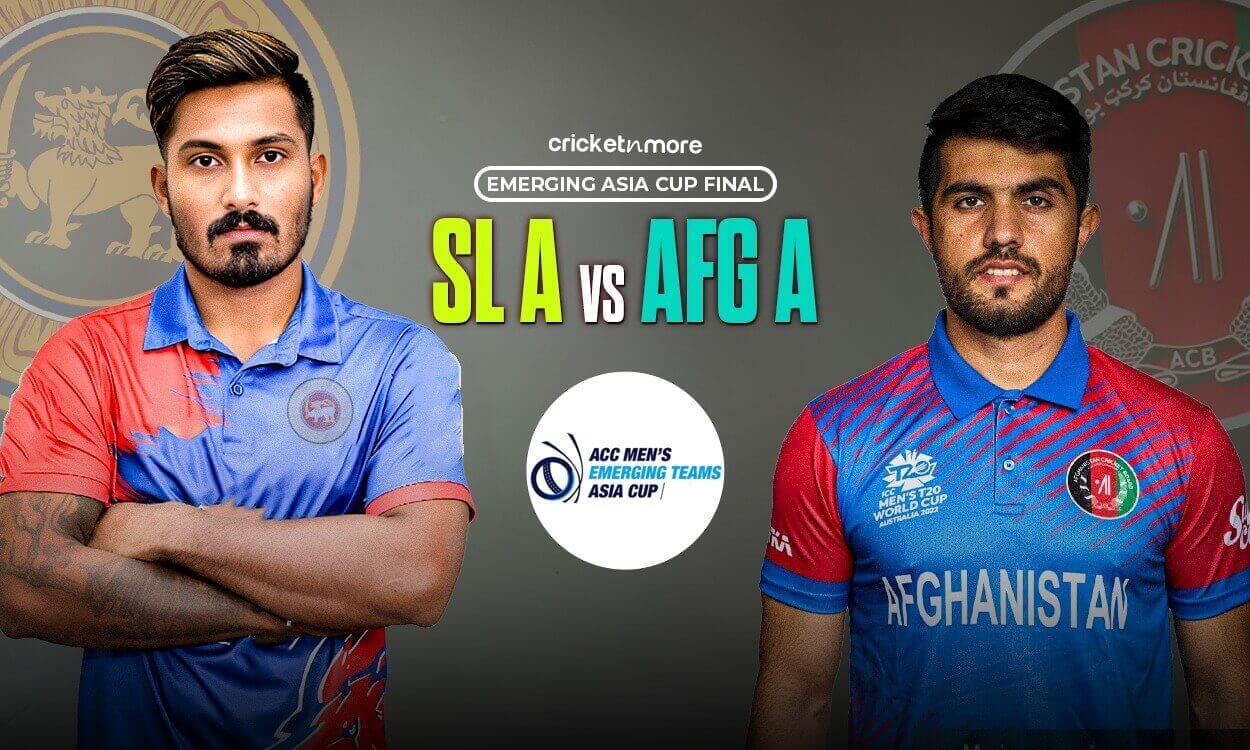 SLA vs AFGA Dream11 Prediction Final, ACC Mens T20 Emerging Teams