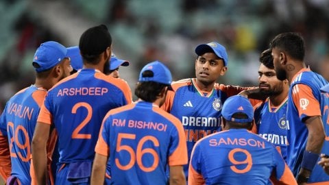 1st T20I: Varun, Ravi claim three-fers after Samson ton as India destroy South Africa