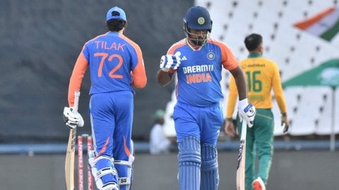 4th T20I: Blistering tons by Samson, Varma take India to record 283/1 against South Africa