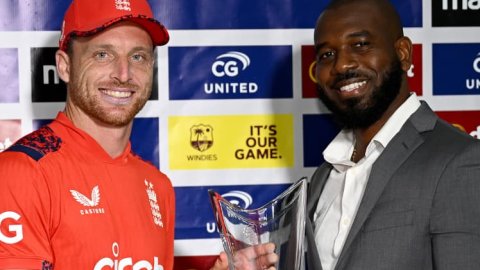 ENG vs WI, 5th T20I: மழையால் ரத்தான ஆட்டம்; தொடரை வென்றது இங்கிலாந்து!