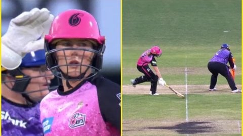 WBBL में बना क्रिकेट का मज़ाक! रन आउट होकर भी बच गई एलिस पेरी; देखें VIDEO