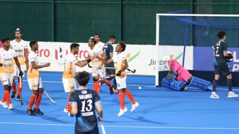 Araijeet Singh Hundal scores the winner as India prevail over Japan 3-2 in Men’s Junior Asia Cup 202