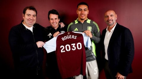 Aston Villa announce contract extension for Morgan Rogers till 2030