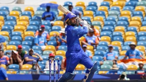 Barbados : ICC Men's T20 World Cup cricket match between India and Afghanistan