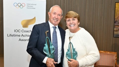 Jane Figueiredo, Vitaliy Petrov bag IOC Coaches Lifetime Achievement Awards 2024