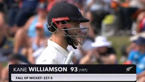 Kane Williamson breaks Rahul Dravid’s unwanted record in first test vs england