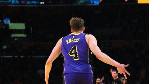 NBA Cup: Knecht ties rookie single game 3-Point record in Lakers' sixth straight win