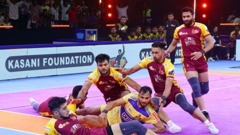 Pawan Sehrawat leads Telugu Titans to third-straight win of the season against Tamil Thalaivas in a 