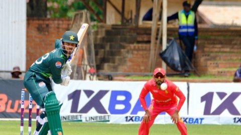 Saim Ayub's blistering century guides Pakistan to emphatic series-levelling win over Zimbabwe