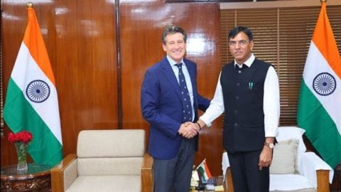 Sports Min discusses India's ambition to host Olympics 2036 with World Athletics chief