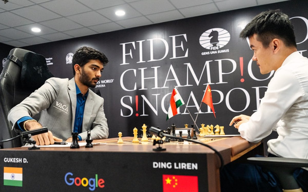 World Chess Championship Ding Liren Fails To Capitalise As Gukesh D