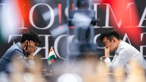 World Chess Championship: Ding springs a surprise but Gukesh plays safe to draw Game 2 (Ld)